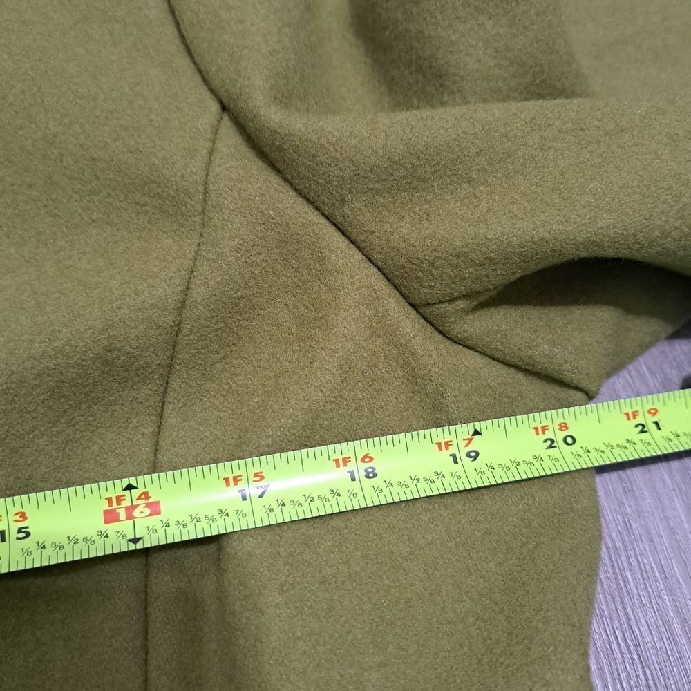J. Crew Factory Olive Green Wool Blend Pea Coat - Picture 13 of 13